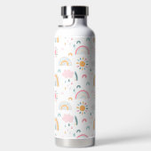 Niedliches Wettermuster Trinkflasche (Rechts)