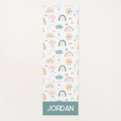 Niedliches Wettermuster Yogamatte (Vorderseite)