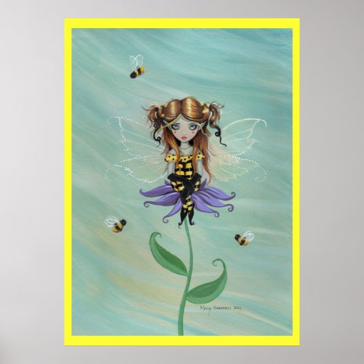 Niedliches Whimsical Bumble Faiasy Fantasy Poster (Vorne)