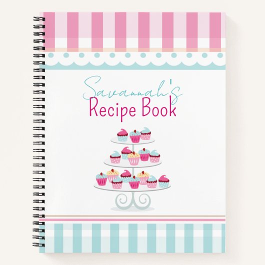 Niedliches Whimsical Cupcake Tier Rezept Buch (Vorderseite)