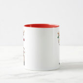 Niedliches Whimsical Dancing Weihnachtsbaum Tasse (Zentrum)