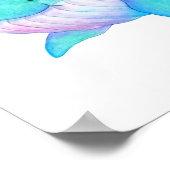 Niedliches whimsical heart spurt kids Kinderzimmer Poster (Ecke)