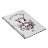 Niedliches Whimsical Pink "Vertraue dir selbst" Kl Notizblock (Rechte Seite)