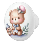 Niedliches Whimsical Teddy Bear Baby Room Keramikknauf (Rechts)