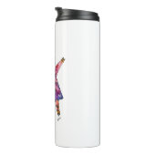 Niedliches Whimsiktanzschwein Thermosbecher (Nach rechts gedreht)