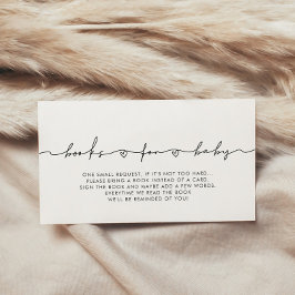 Niedliches Whimsiktuch-Babyduschbuch Begleitkarte