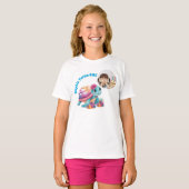 Niedliches Whimsisches Foto Floral Sea Turtle Gebu T-Shirt (Vorne ganz)