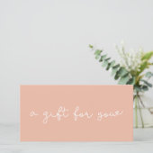 Niedliches whimsisches Geschenkgutachten (Stehend Vorderseite)