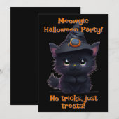 Niedliches whimsisches Halloween magisches Party Einladung (Vorne/Hinten)