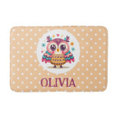 Niedliches Whimsisches Owl Badematte (Vorderseite)