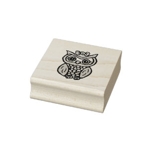 Niedliches Whimsisches Owl Gummistempel