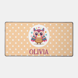 Niedliches Whimsisches Owl Schreibtischunterlage