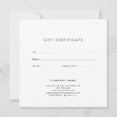 Niedliches whimsisches Rainbow-Geschenkgutschein (Rückseite)