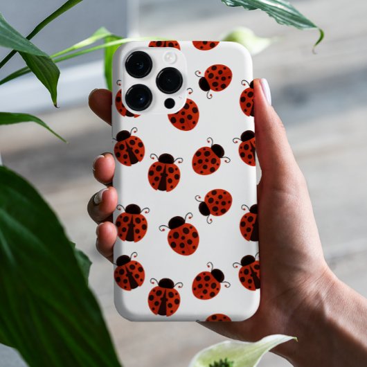 Niedliches Whimsisches Red Ladybug Polka Dot Patte Case-Mate iPhone Hülle