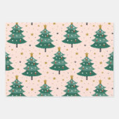 Niedliches Whimsisches Vintages skandinavisches We Geschenkpapier Set (Vorderseite)