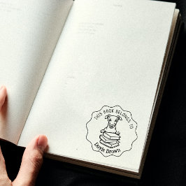 Niedliches Whippet-Hundbuch Gummistempel