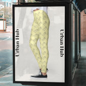 Niedliches White Cream Toucan Bird Muster Leggings