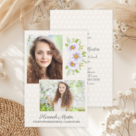 Niedliches White Daisies BUDGET Graduation Party F