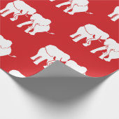 Niedliches White Elephant-Geschenk Austausch Weihn Geschenkpapier (Ecke)