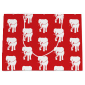 Niedliches White Elephant Geschenk Austausch Weihn Große Geschenktüte (Vorderseite)