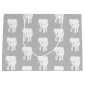 Niedliches White Elephant-Geschenk Austausch Weihn Große Geschenktüte (Vorderseite)