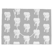 Niedliches White Elephant-Geschenk Austausch Weihn Große Geschenktüte (Rückseite)