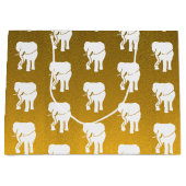 Niedliches White Elephant-Geschenk Austausch Weihn Große Geschenktüte (Vorderseite)