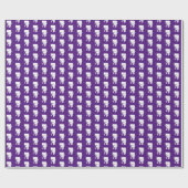 Niedliches White Elephant Gift Exchange Weihnachts Geschenkpapier (Flach)