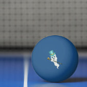 Niedliches White Ghost Blue Augen Top Hat Cane mit Tischtennisball (Netto)