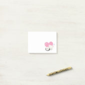 Niedliches White Kitty Cat Schlafen Post-it Klebezettel (Auf Schreibtisch)