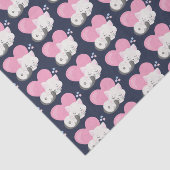 Niedliches White Kitty Cat Schlafmuster Seidenpapier (Ausschnitt)