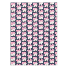 Niedliches White Kitty Cat Schlafmuster Tischdecke