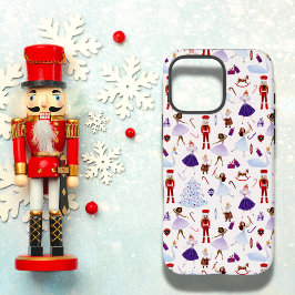 Niedliches White Nutcracker Weihnachtsmuster iPhone 16 Pro Max Hülle