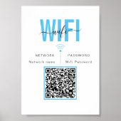 Niedliches WIFI-Netzwerkkennwort | QR-Code Poster (Vorne)