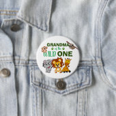 Niedliches Wild One Jungle Safari Zoo Button (Beispiel)