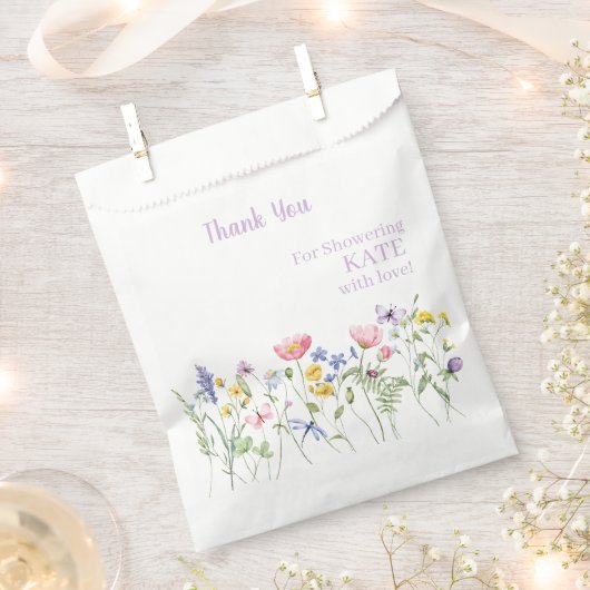 Niedliches Wildblume Party Geschenktütchen (Ausgeschnitten)