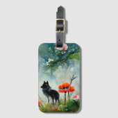 Niedliches wildes Tiergepäck Gepäckanhänger (Vorderseite Vertikal)