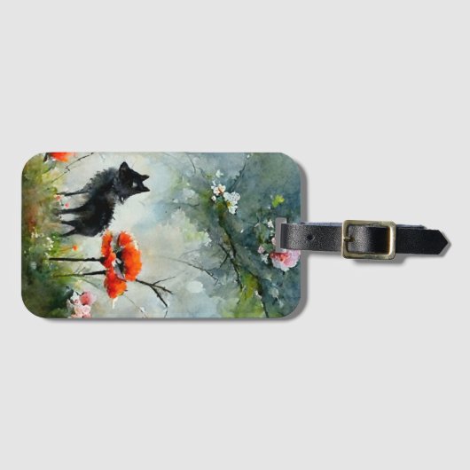 Niedliches wildes Tiergepäck Gepäckanhänger (Vorderseite (Horizontal))