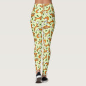 Niedliches Wildfox und Leaf Muster Leggings (Rückseite)