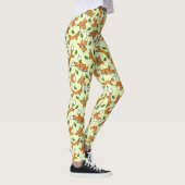 Niedliches Wildfox und Leaf Muster Leggings (Rechts)
