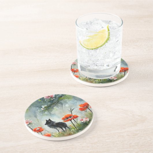 Niedliches Wildtier Getränkeuntersetzer (Seite)