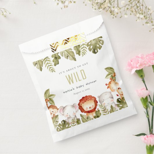 Niedliches Wildtier-Kinderdusche Geschenktütchen (Versiegelt)