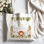 Niedliches Wildtier-Kinderdusche Tragetasche<br><div class="desc">Eine Niedliche Wildtiere-Kollektion.- Eine elegante Niedliche Minimal Aquarell Illustration von tropischen Wäldern und lustigen Party - Elefanten, Giraffen, Hippo, Löwen und Affen, perfekt für Ihre kleinen Geburtstagsparty. Es ist sehr einfach, mit Ihren persönlichen Daten zu personalisieren. Wenn Sie ein anderes passendes Produkt oder eine Anpassung benötigen, wenden Sie sich bitte...</div>
