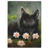 Niedliches Wildtier Klemmbrett (Rückseite)