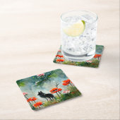 Niedliches Wildtier Rechteckiger Pappuntersetzer (Vor Ort)