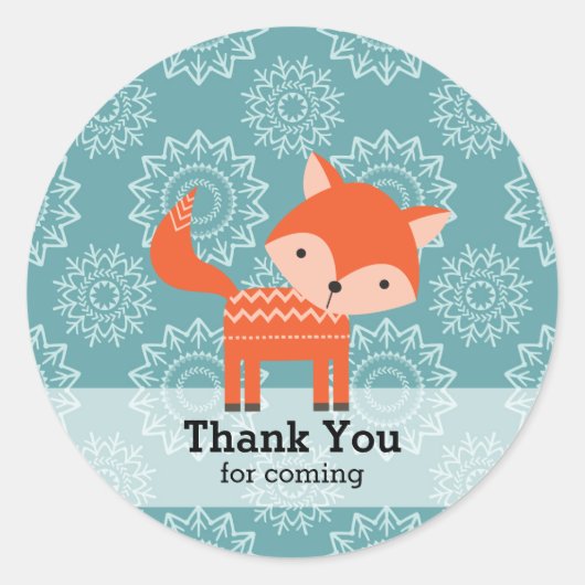 Niedliches Wildtier Runder Aufkleber (Vorderseite)