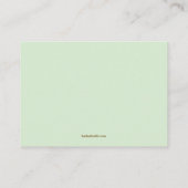 Niedliches Windeln mit Green Buttons Kinderdusche Begleitkarte (Rückseite)