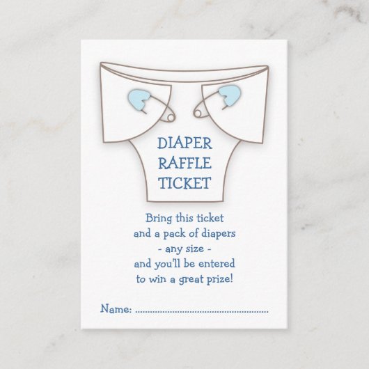 Niedliches Windeln w Blue Buttons Baby Duschkabine Begleitkarte (Vorderseite)