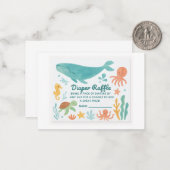 "Niedliches Windelrad | Baby Shower Invitati Mitteilungskarte (Vorderseite/Rückseite Beispiel)