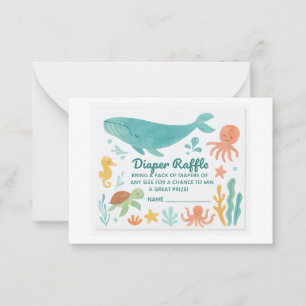 "Niedliches Windelrad   Baby Shower Invitati Mitteilungskarte